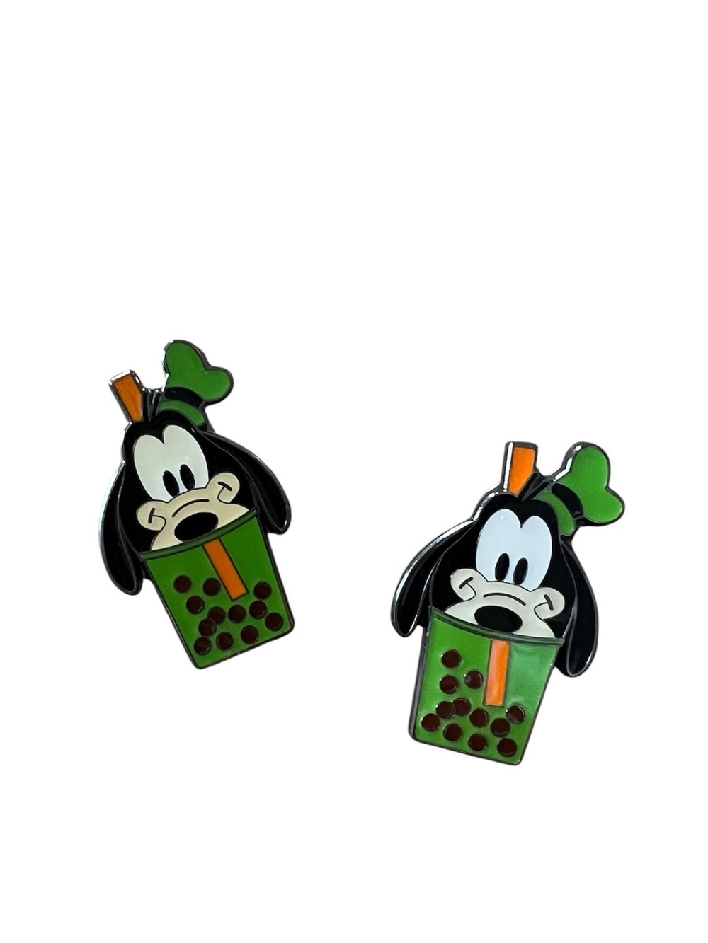 NWOT Disney Loungefly Blindbox Bundle of 2 Goofy Boba Tea Pins